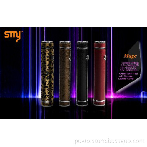 2014 The genuine leather E-cig Mega Mod with 16850 battery